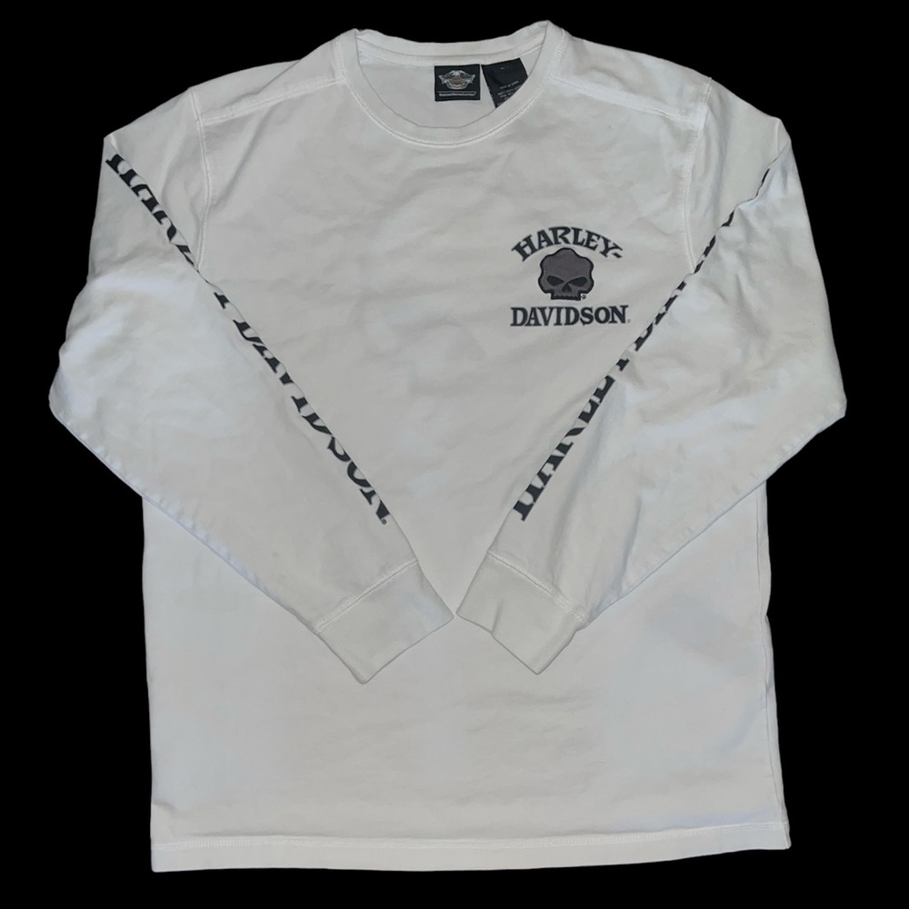 Harley Davidson Skull White Long-sleeve | $20